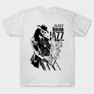 JUST LOVE JAZZ (black) T-Shirt